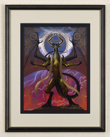 Nicol Bolas, Dragon-God (Giclée 10/10) by Yuji Kaida from War of the Spark Alt Art