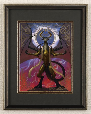 Nicol Bolas, Dragon-God (Giclée 3/10) by Yuji Kaida from War of the Spark Alt Art