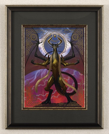 Nicol Bolas, Dragon-God (Giclée 4/10) by Yuji Kaida from War of the Spark Alt Art