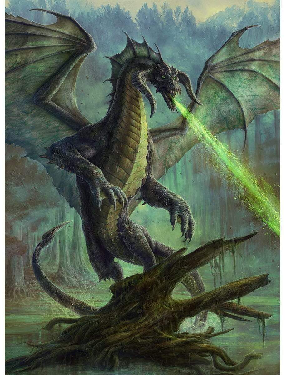 Black Dragon by Jason A. Engle from Adventures in the Forgotten Realms Variants (Backorder)