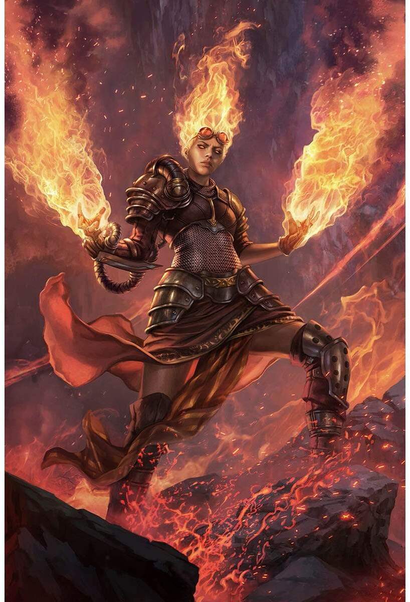 Chandra, Flame's Fury by Magali Villeneuve from Core Set 2020 (Backorder)