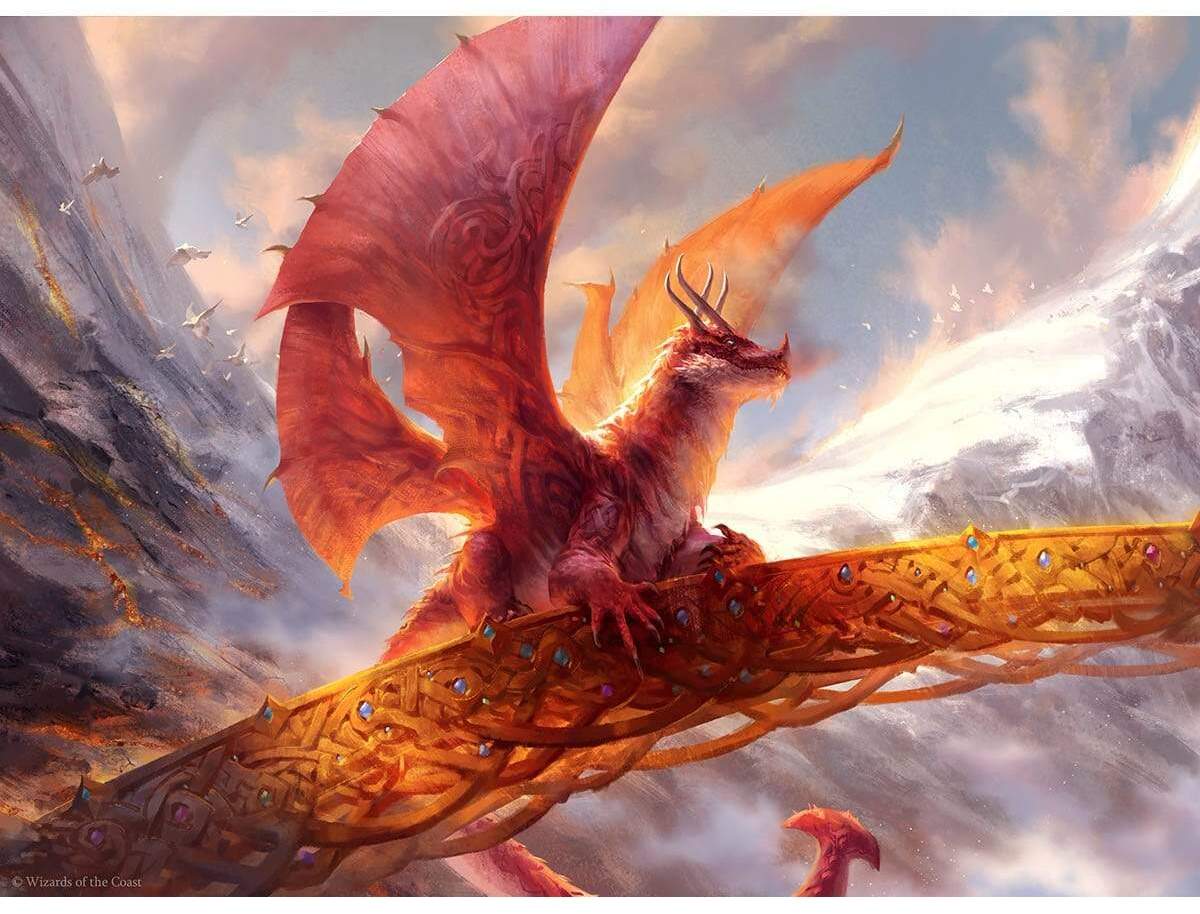 Goldspan Dragon by Andrew Mar from Kaldheim (Backorder)