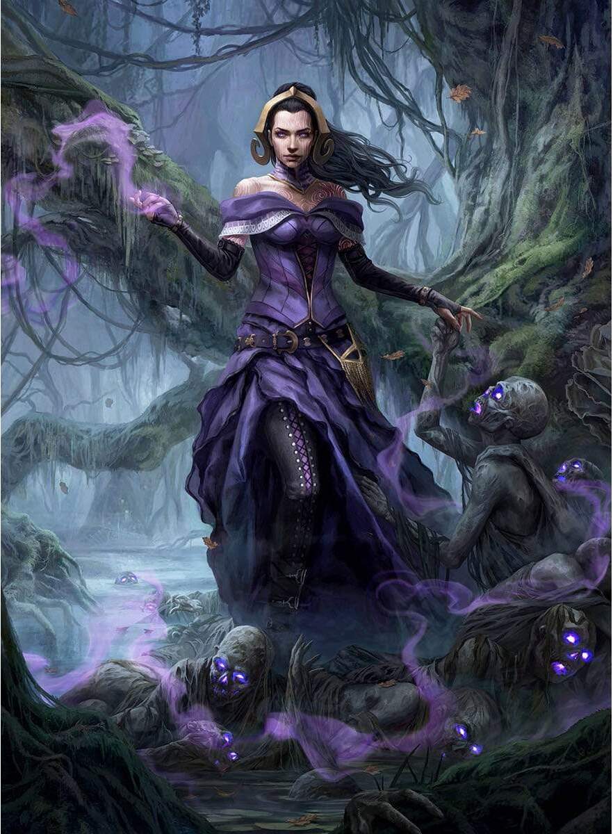 Liliana, Waker of the Dead by Magali Villeneuve from Core Set 2021 Variants (Backorder)