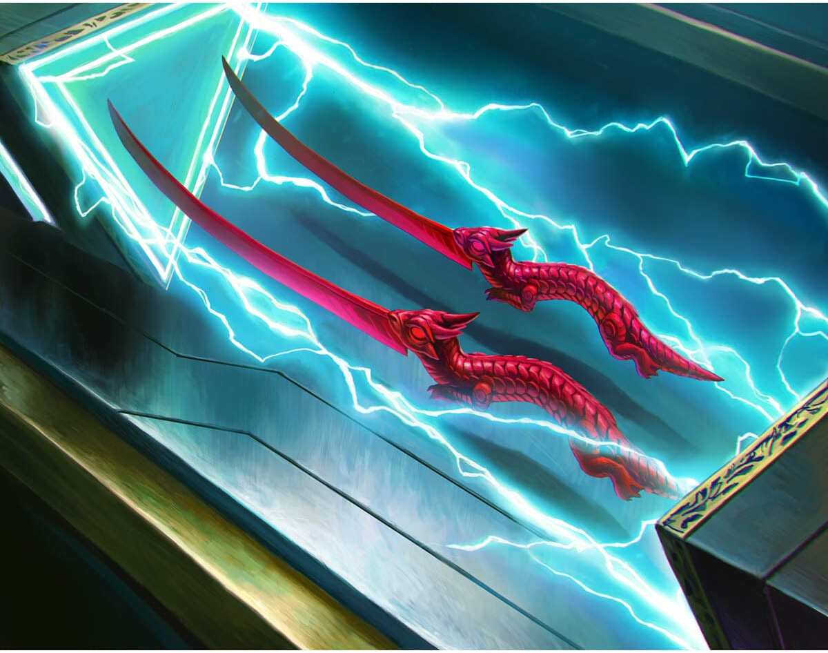 Lizard Blades by Jason Kang from Kamigawa: Neon Dynasty (Backorder)