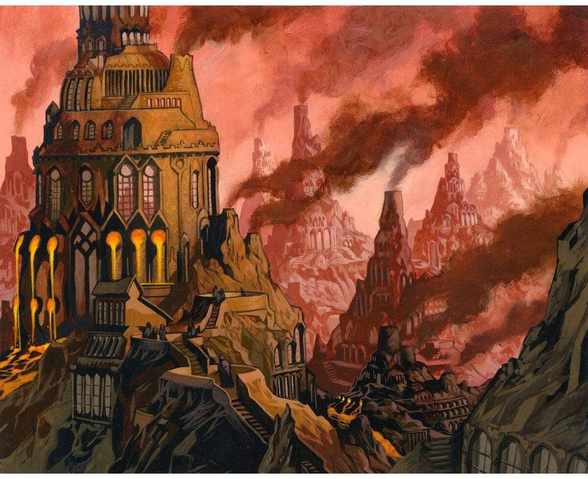 Mountain by Christopher Moeller from Ravnica: City of Guilds (Backorder)