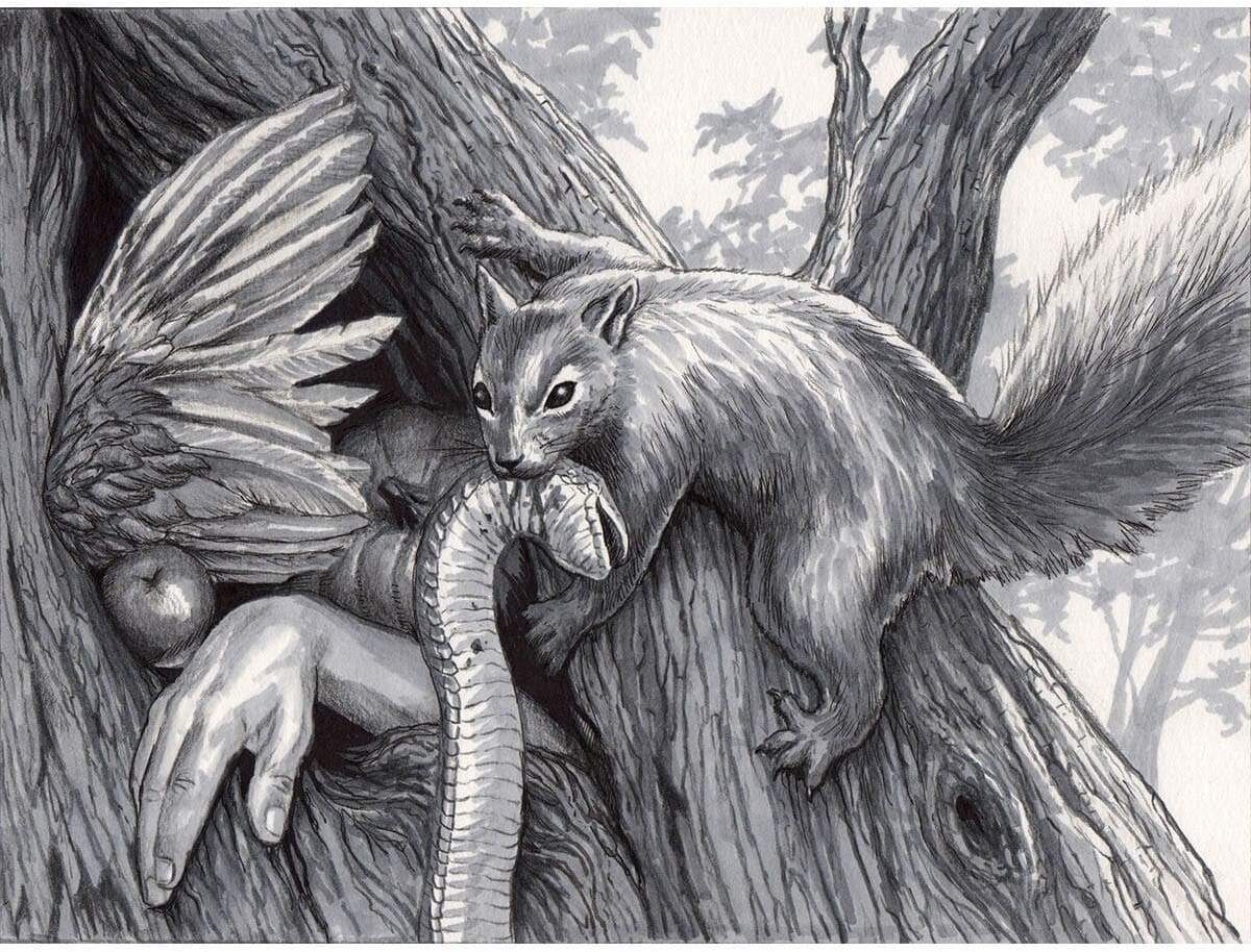 Ravenous Squirrel by Dan Scott from Modern Horizons 2 Variants