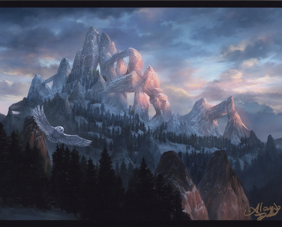 Snow-Covered Mountain (Signed) by Alayna Danner from Secret Lair Drop Series