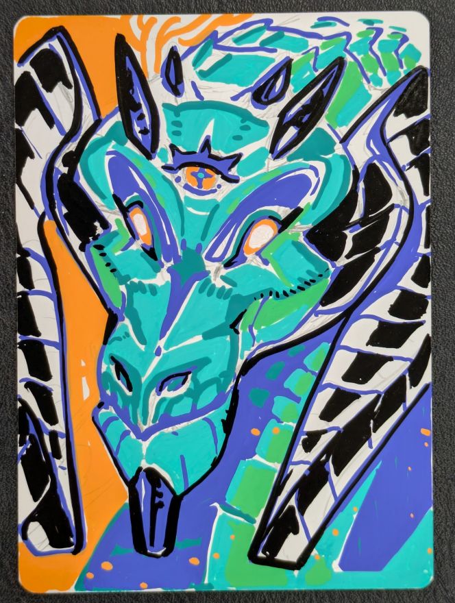 Alex Dos Diaz Artist Proof // Gleaming Geardrake