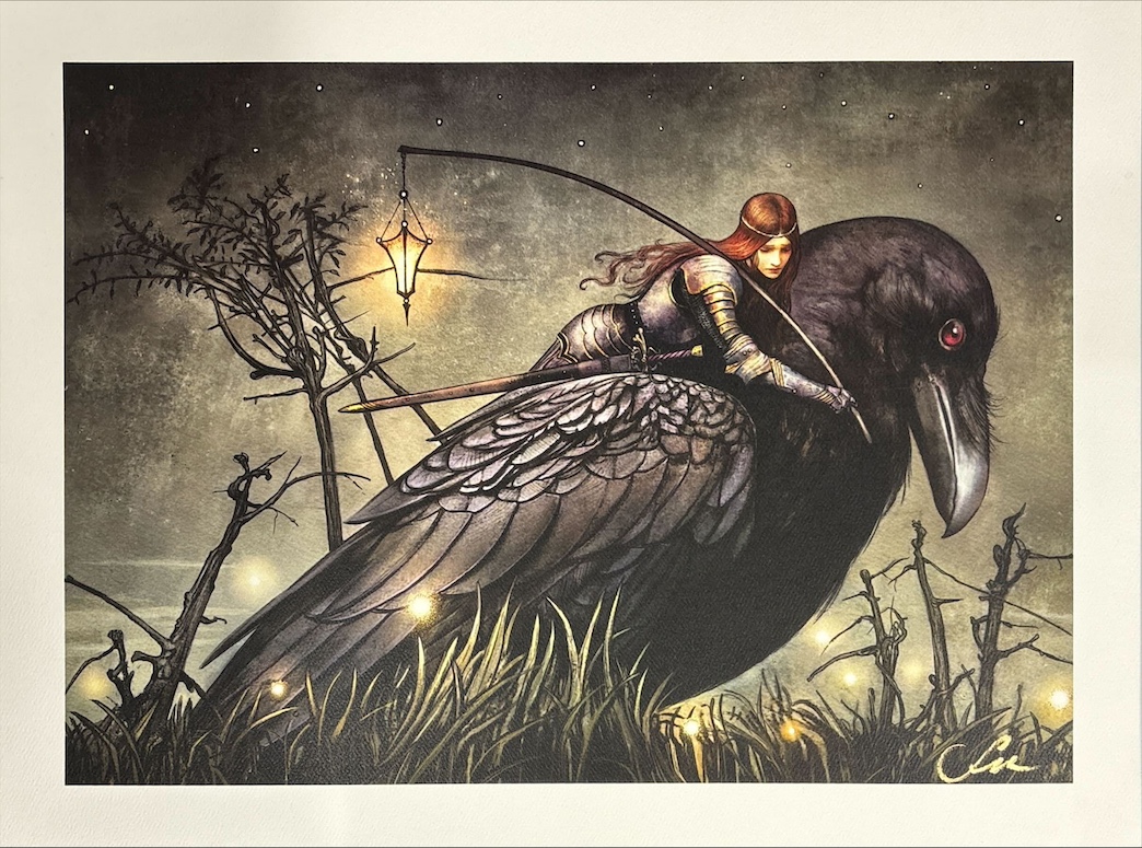 真夜中の騎士団（サイン入り）（Seb McKinnon）エルドレインの王権特殊カードより