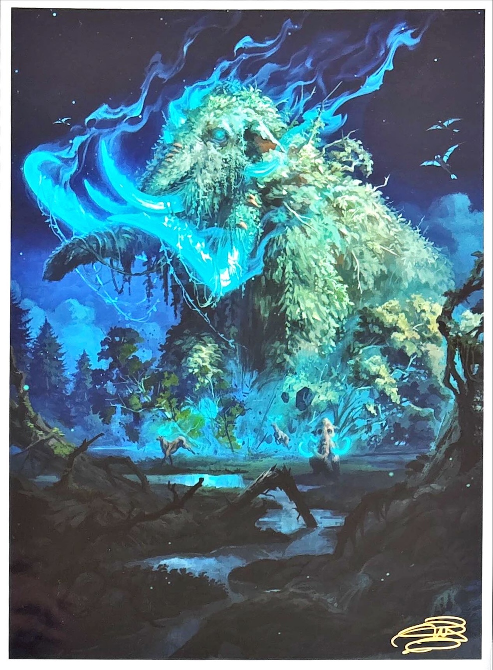 孔蹄のビヒモス（サイン入り）（Magali Villeneuve）タルキール：龍嵐録特殊カードより