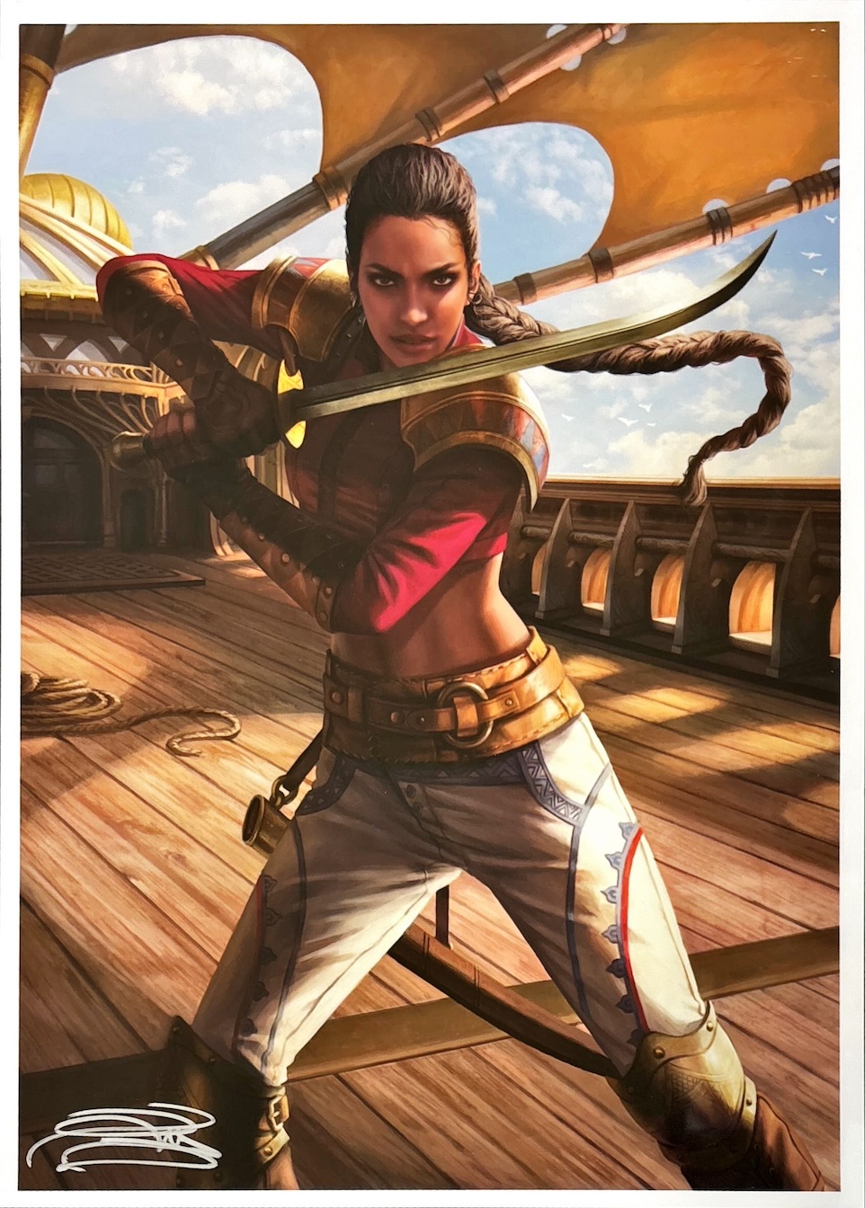 艦長シッセイ（サイン入り）（Magali Villeneuve）Secret Lair Drop Seriesより