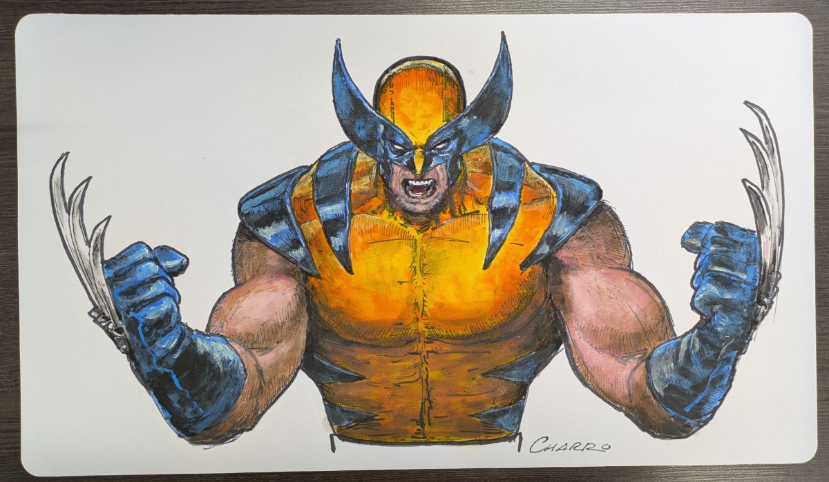 Javier Charro Original Sketch Playmat (Signed)