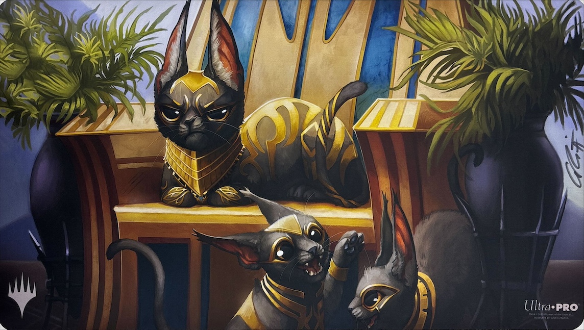 威厳あるカラカルプレイマット（サイン入り）