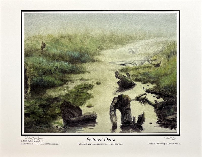 汚染された三角州（サインド・シリアルナンバー入り）（Rob Alexander）オンスロートより