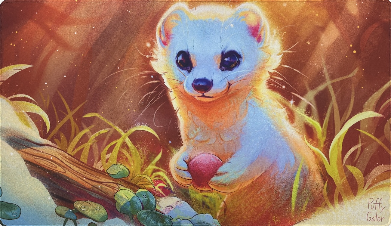 Ermine (Nana Qi Original) Playmat (Stitched Edge)