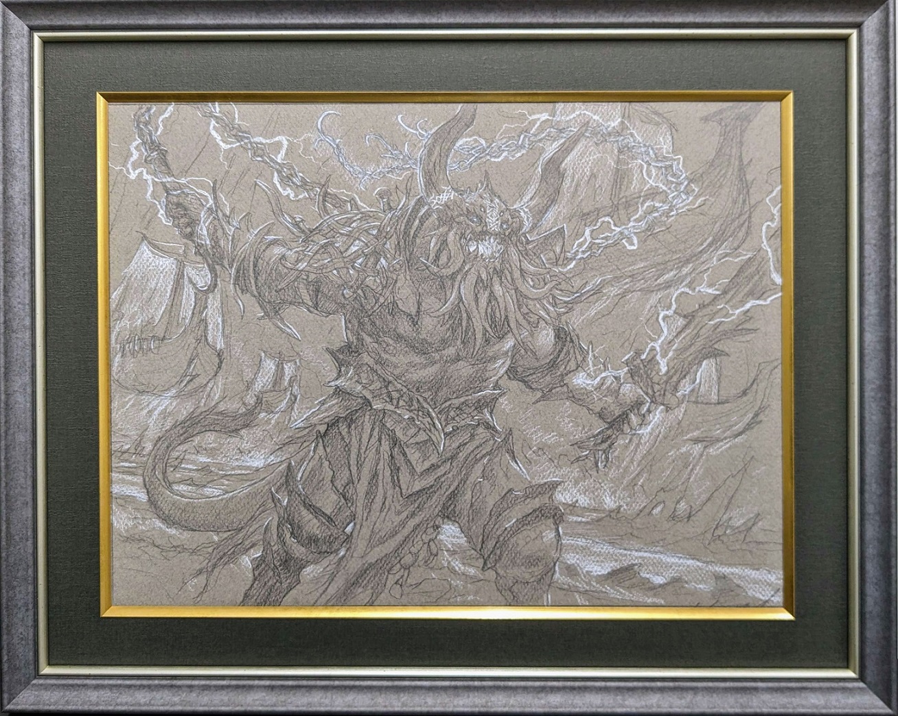 Kardur, Doomscourge (Sketch) by Chris Rahn from Kaldheim