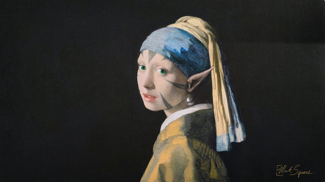 The Elf With The Pearl Earring Playmat