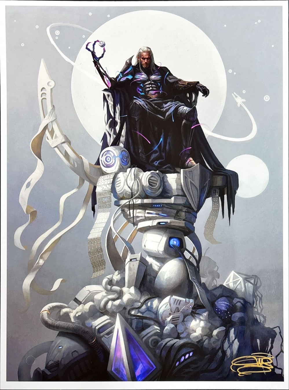 冷酷な船長、テゼレット（サイン入り）（Magali Villeneuve）久遠の終端特殊カードより