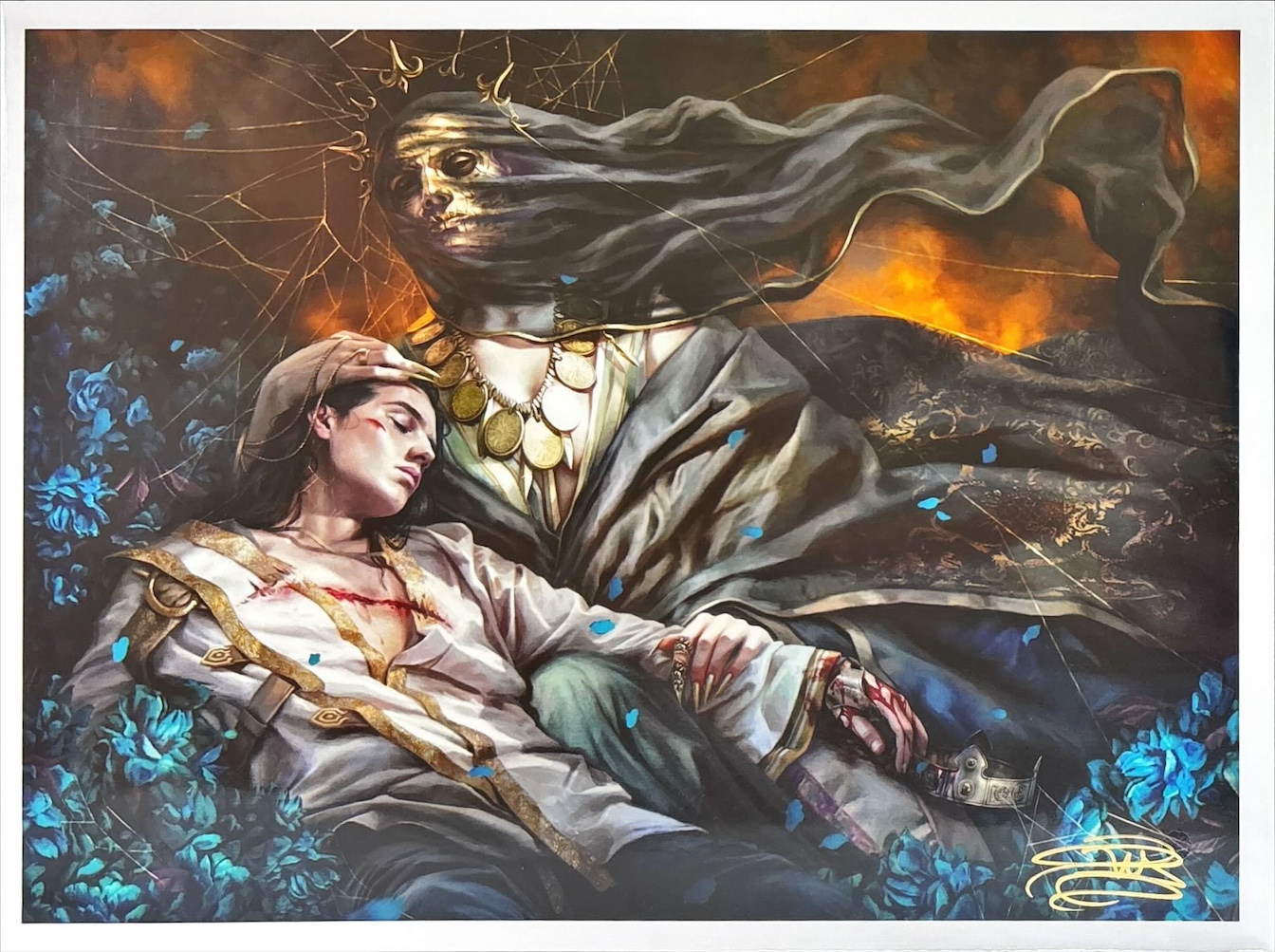 死の影（サイン入り）（Magali Villeneuve）Secret Lair Drop Seriesより