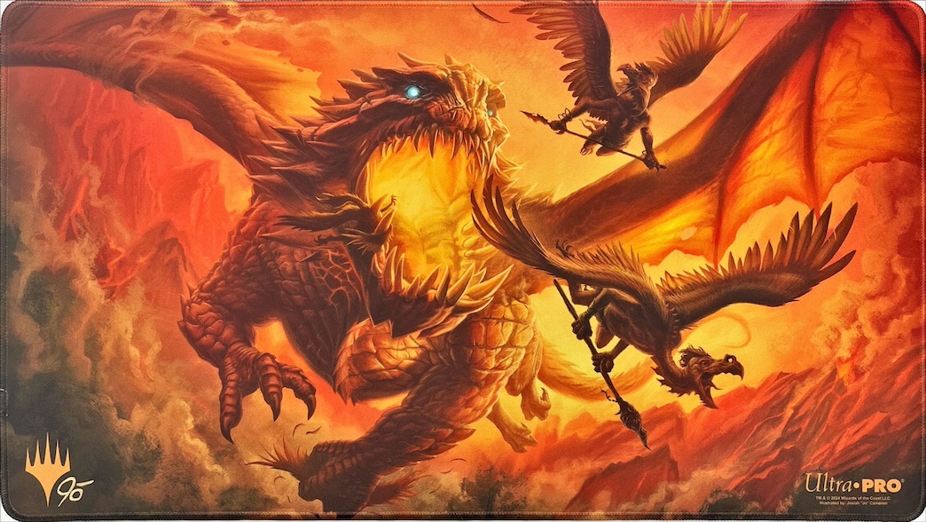 暴食のヘルカイトプレイマット（サイン入り）（ステッチ）（拡張アート）