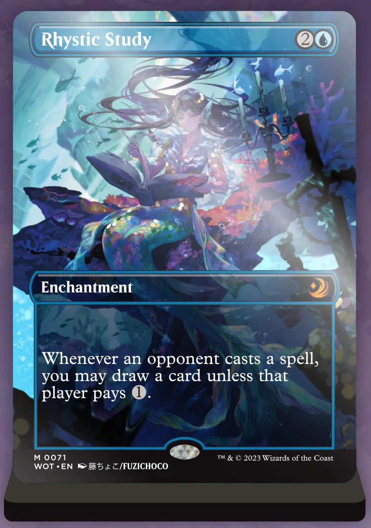 Rhystic Study Slab Standee