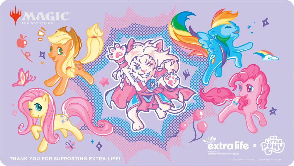 Extra Life Charity 2023 Ajani and My Little Pony Playmat