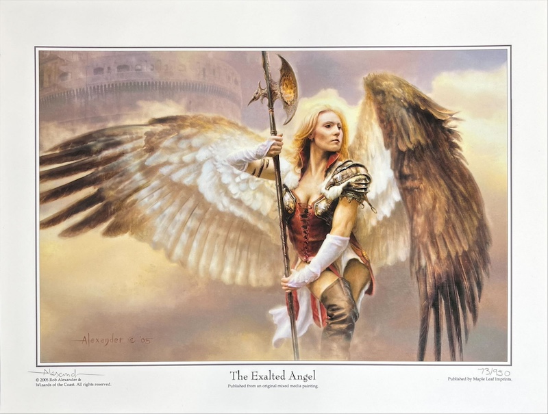 賛美されし天使（サインド・シリアルナンバー入り）（Rob Alexander）ジャッジ報酬FOILより