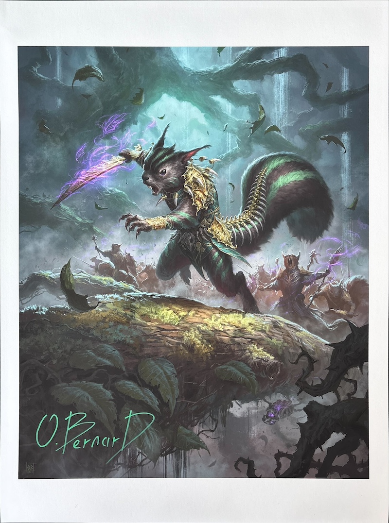 リスの将軍、サワギバ（サインド）（Olivier Bernard）ブルームバロウ統率者特殊カードより