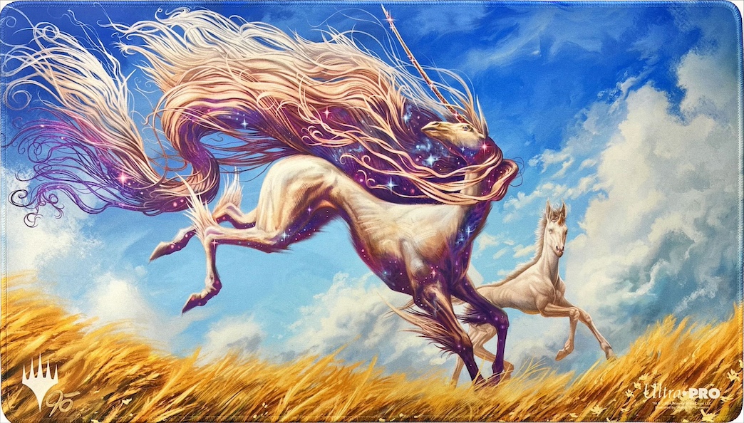 ニクス生まれの一角獣プレイマット（サイン入り）（ステッチ）（拡張アート）