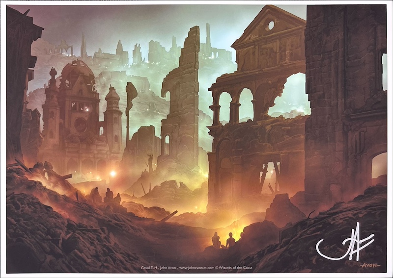 グルールの芝地（サイン入り）（John Avon）ギルドパクトより