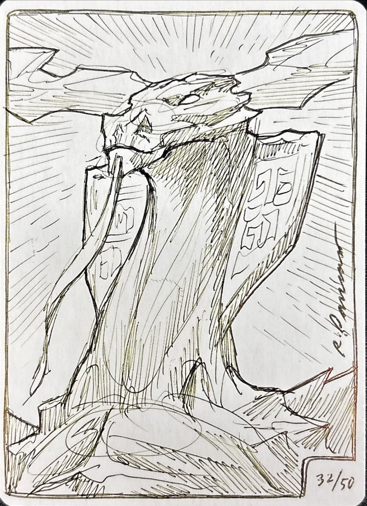 Ryan Pancoastアーティストプルーフ // 《精霊龍、ウギン/Ugin, the Spirit Dragon》