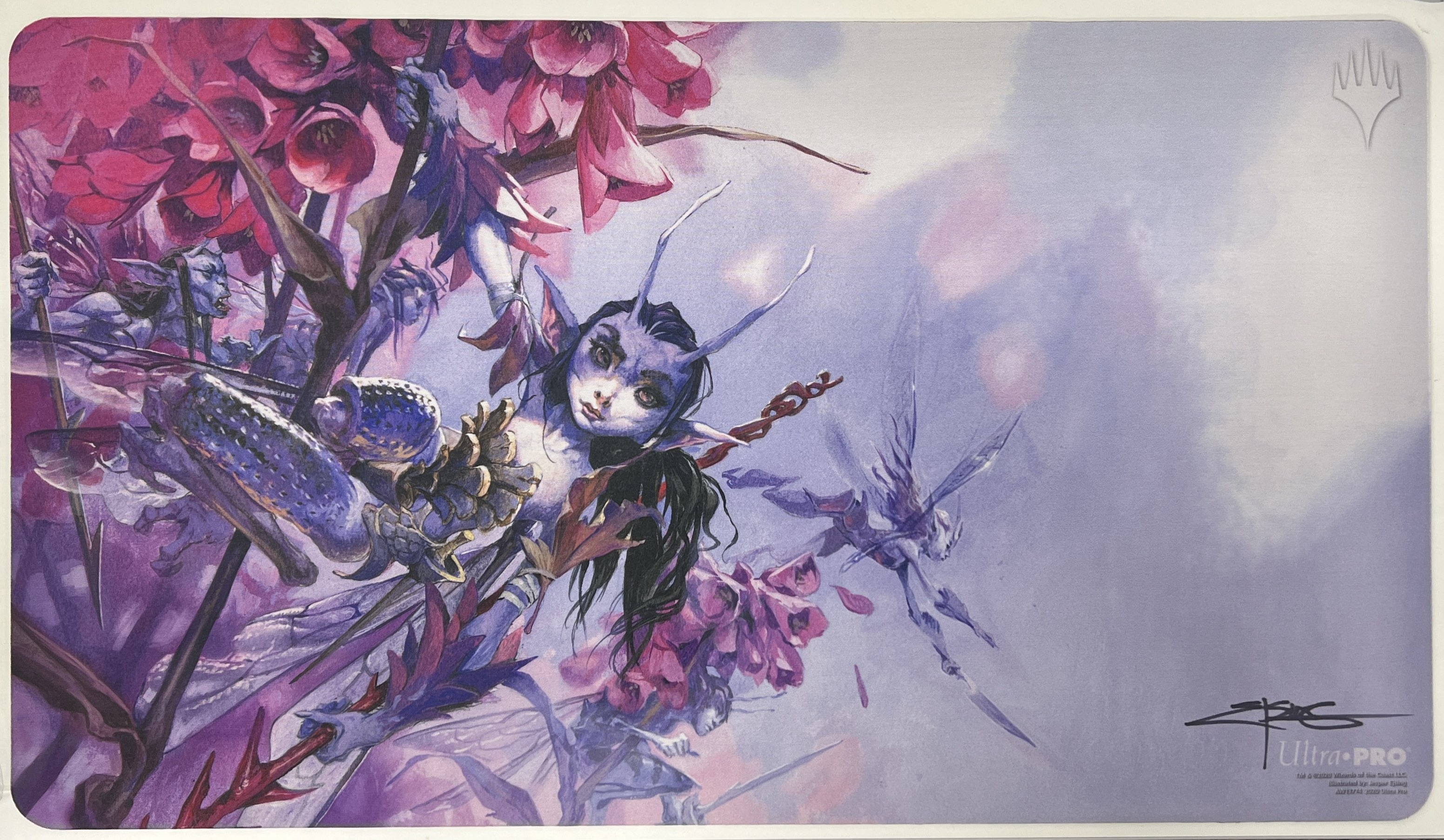 MTGプレイマット 苦花サイン入り