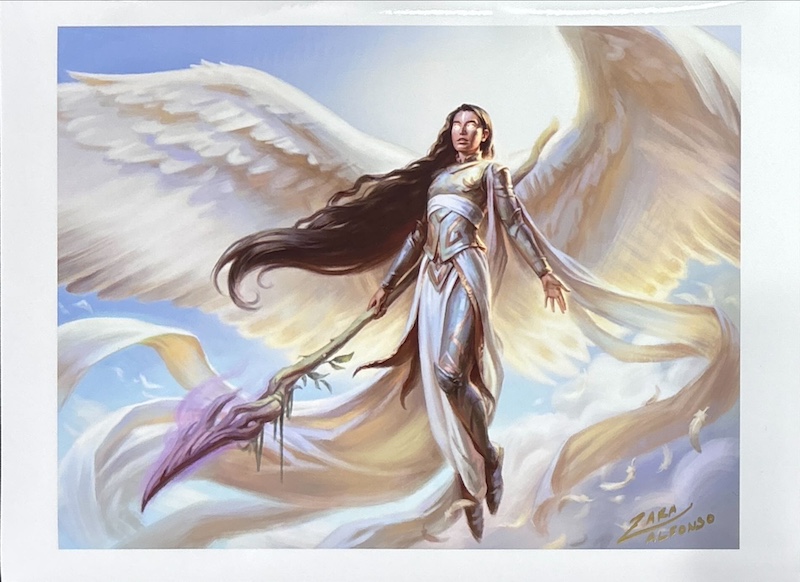 シャライの侍者（サイン入り）（Zara Alfonso）団結のドミナリアより