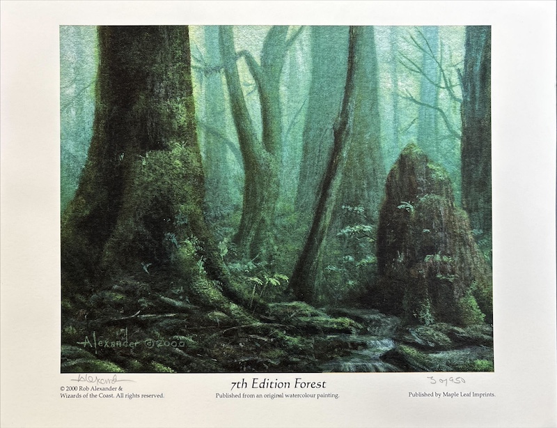 森（サインド・シリアルナンバー入り）（Rob Alexander）第７版より