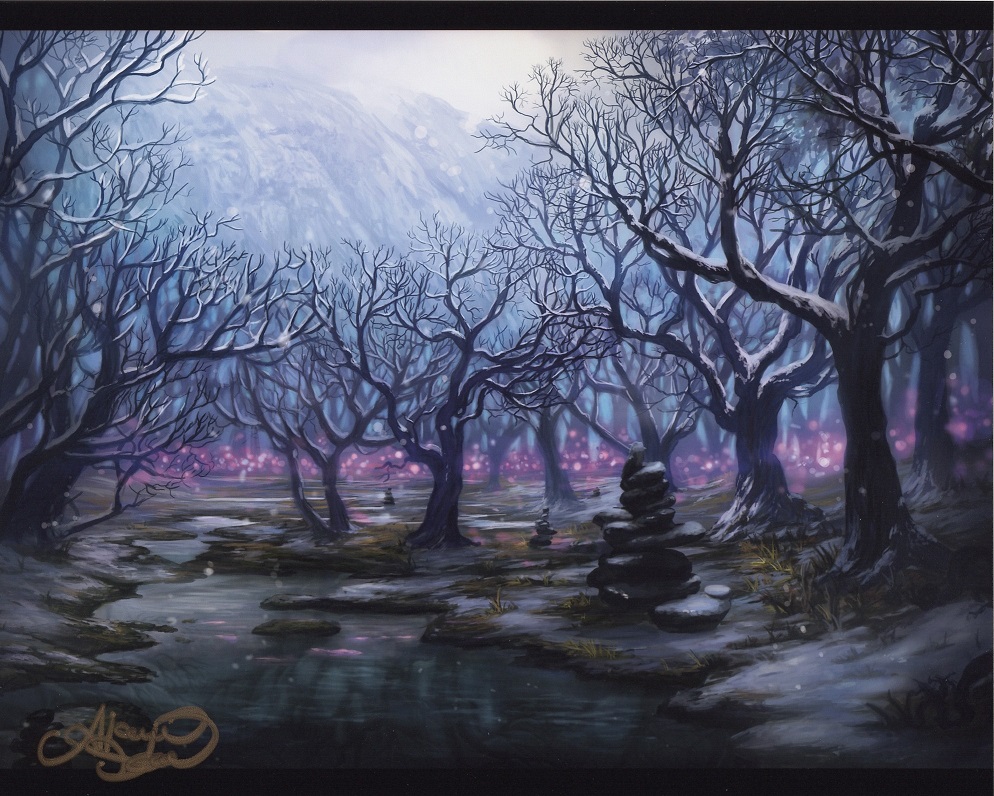 Snow-Covered Swamp (Signed) by Alayna Danner from Secret Lair Drop Series