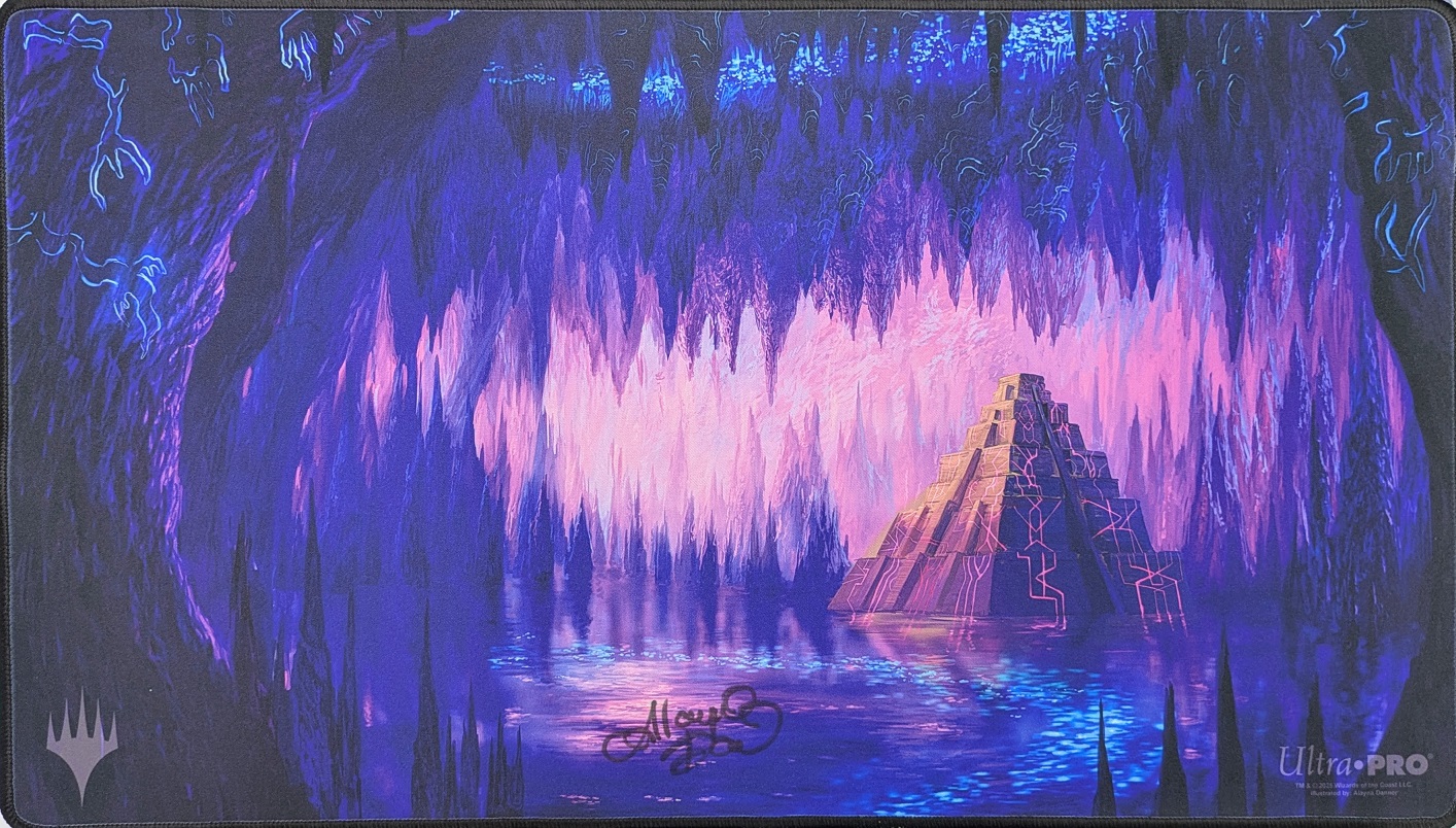 魂の洞窟（Black Signed）プレイマット（ステッチ）