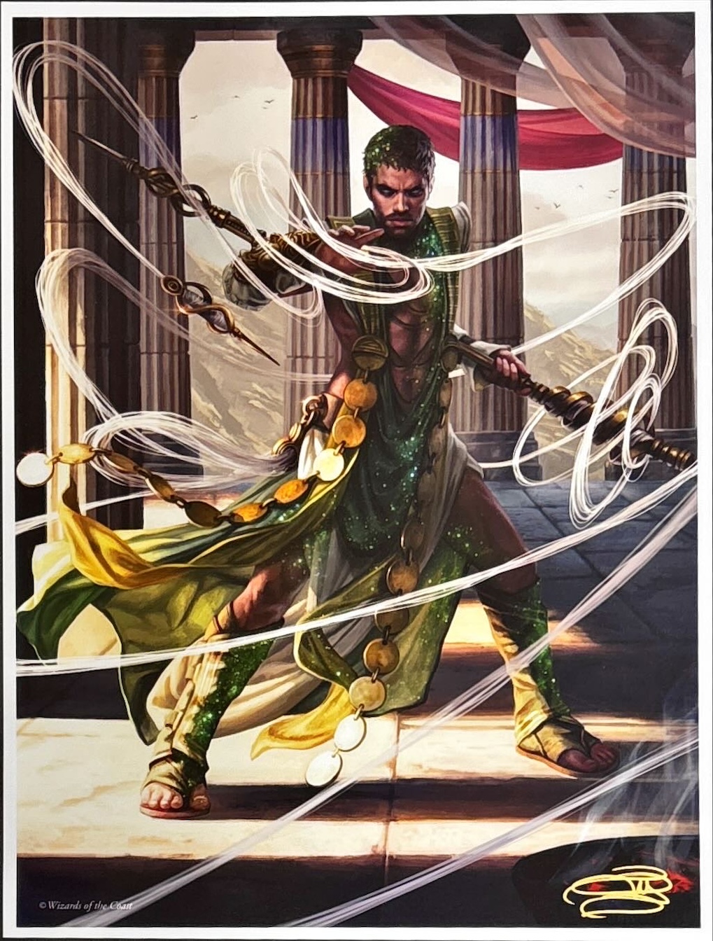 運命の手、ケイリクス（サイン入り）（Magali Villeneuve）テーロス還魂記より