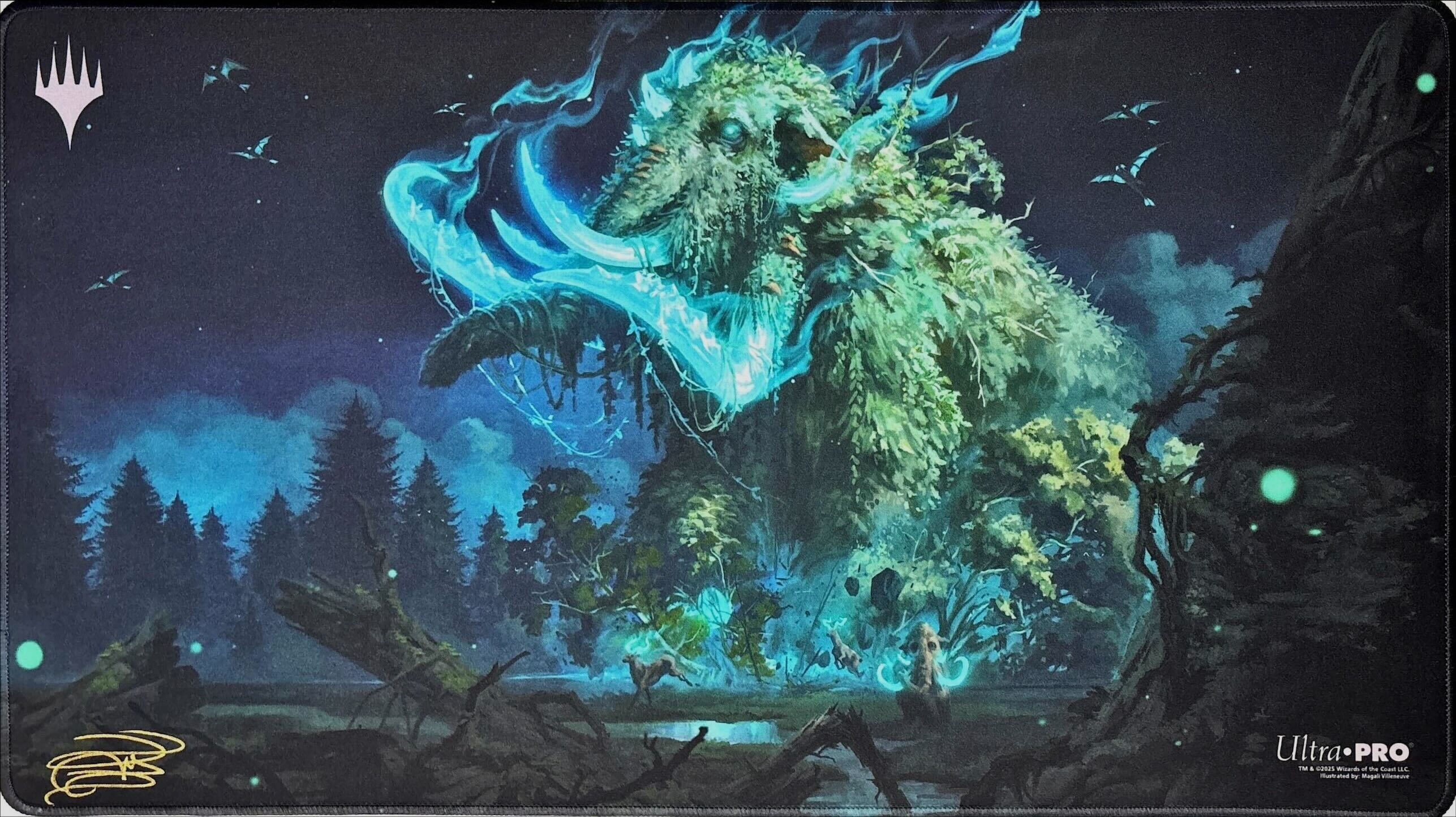 孔蹄のビヒモス（Variants）プレイマット（サイン入り）（ステッチ）（拡張アート）