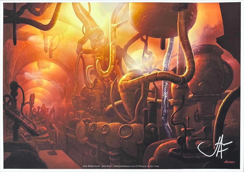 イゼットの煮沸場（サイン入り）（John Avon）ギルドパクトより