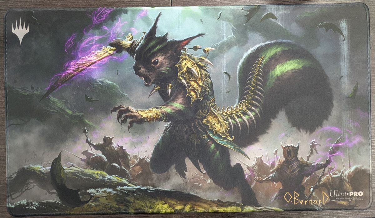 Chatterfang, Squirrel General Playmat (Signed) (Stitched Edge)