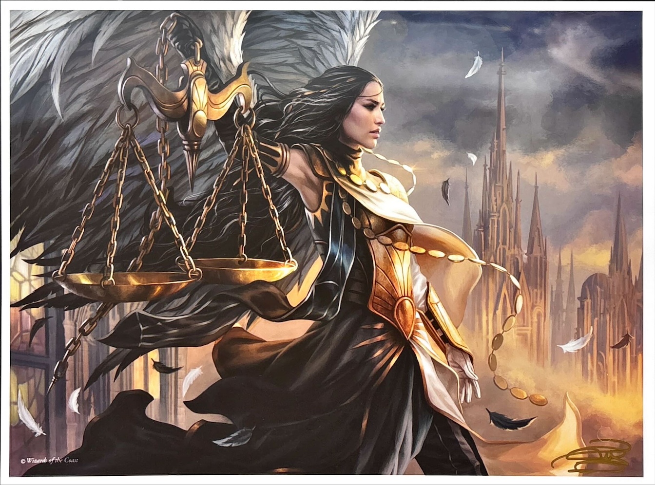 秤の熾天使（サイン入り）（Magali Villeneuve）ラヴニカの献身より