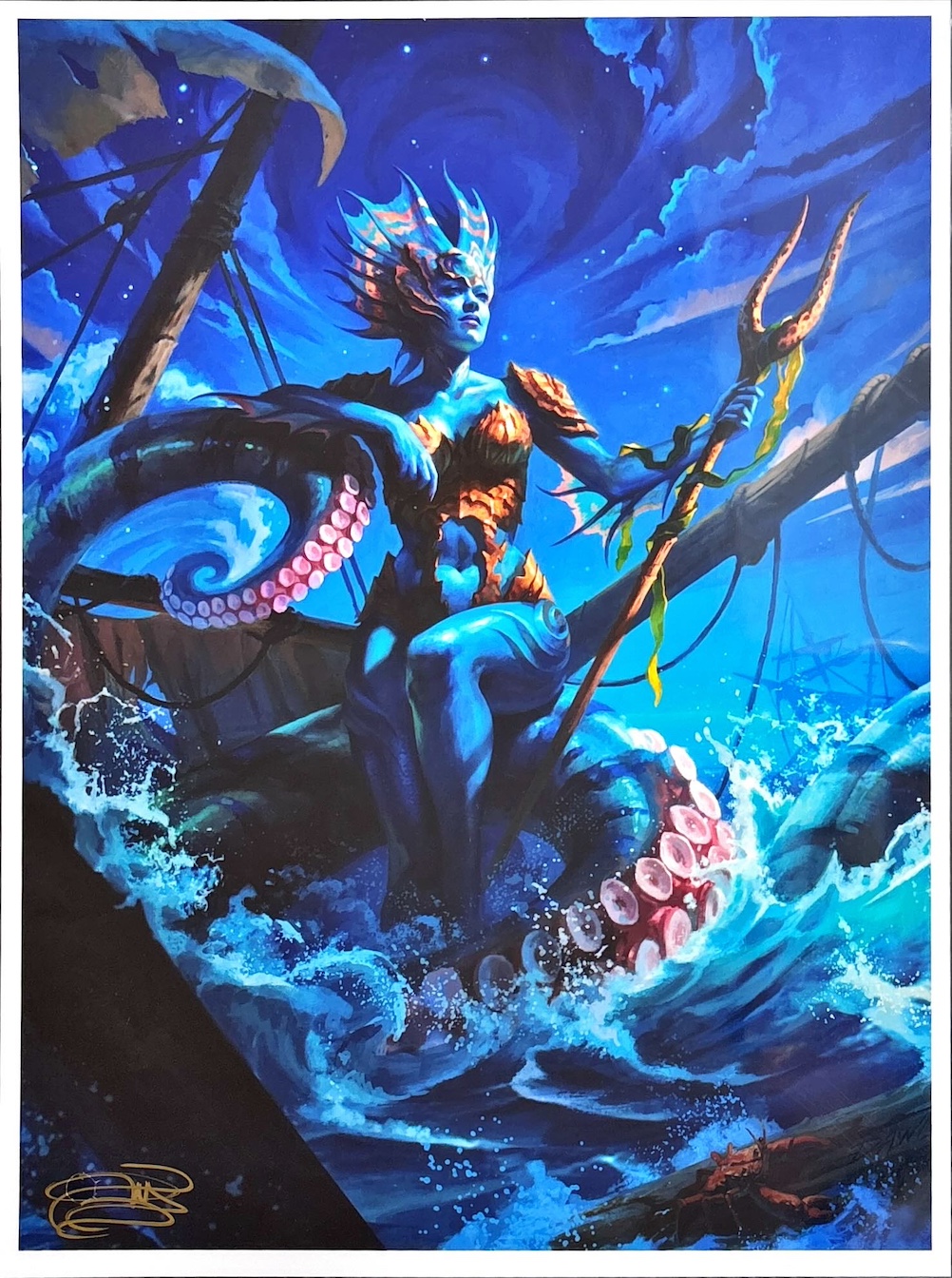 上げ潮、キオーラ（サイン入り）（Magali Villeneuve）ファウンデーションズ特殊カードより