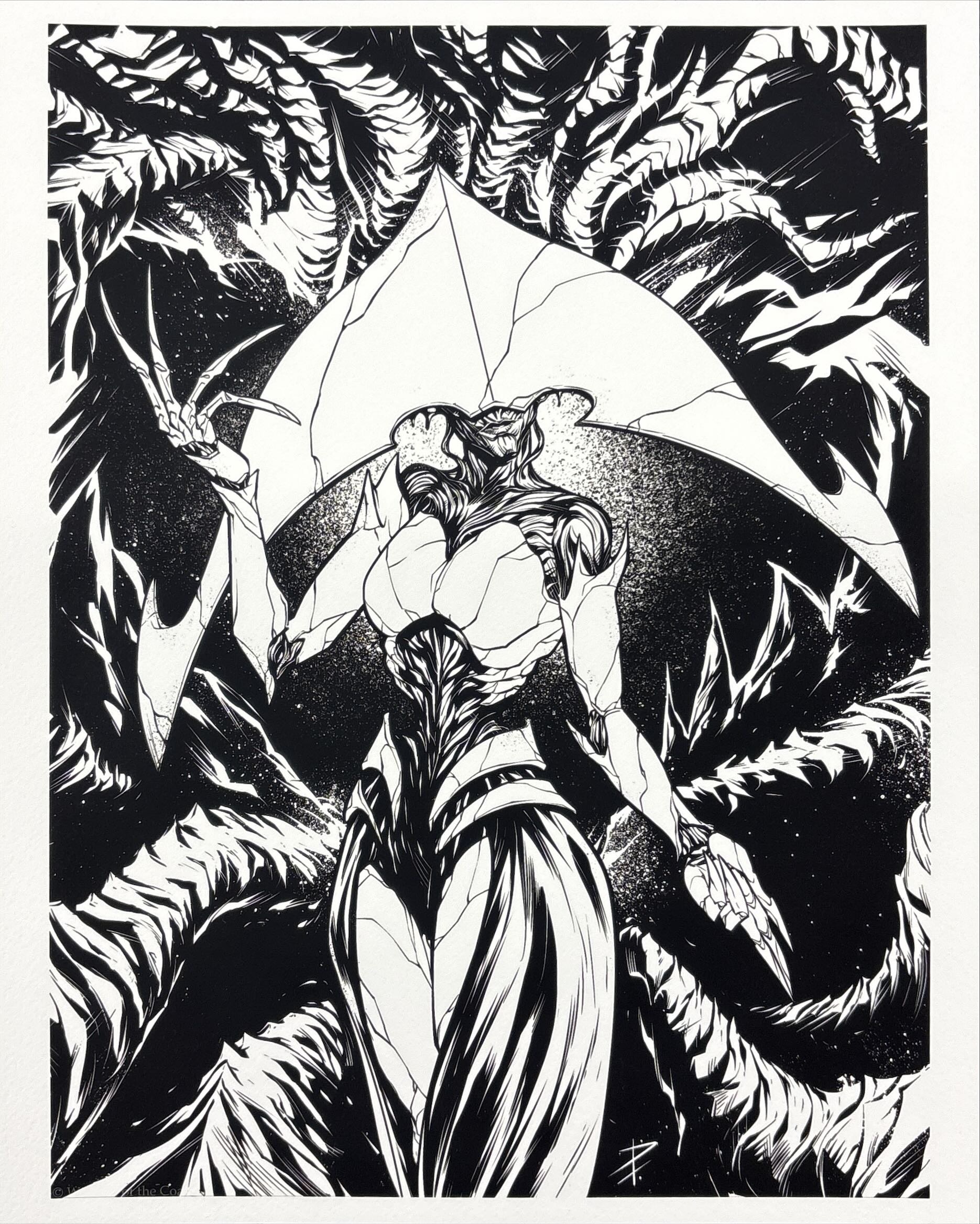 機械の母、エリシュ・ノーン（Pedro Potier）ファイレクシア：完全なる統一特殊カードより