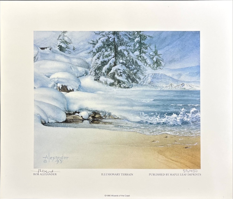 Illusionary Terrain（サインド・シリアルナンバー入り）（Rob Alexander）アイス・エイジより