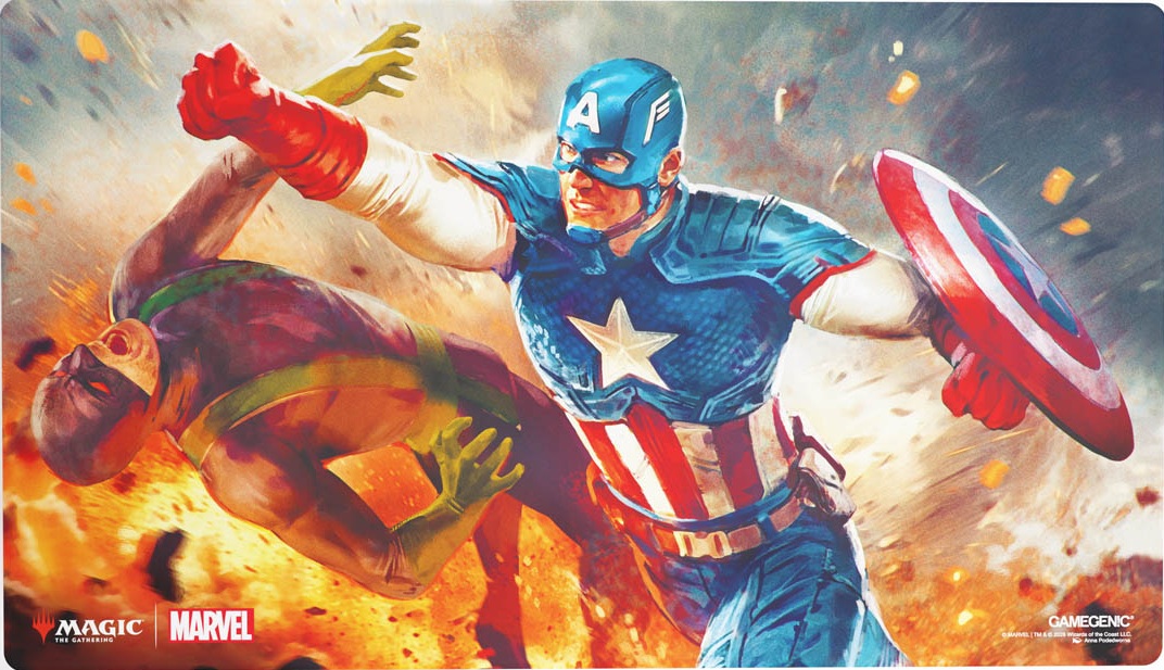 Captain America, Super-Soldier Playmat (Stitched Edge)