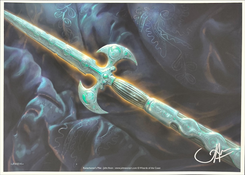 ルーン唱えの長槍（サイン入り）（John Avon）イニストラードより
