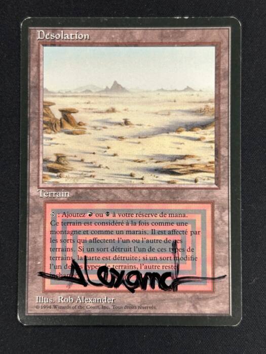 MTG bad lands イタリア語 1枚 赤黒 デュアルランド Badlands FWB MTG | Vintage Dual Land | Reserved List