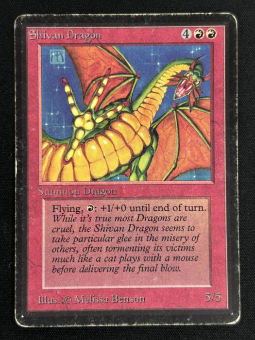 《シヴ山のドラゴン/Shivan Dragon》 [LEB] (50086)（インク）