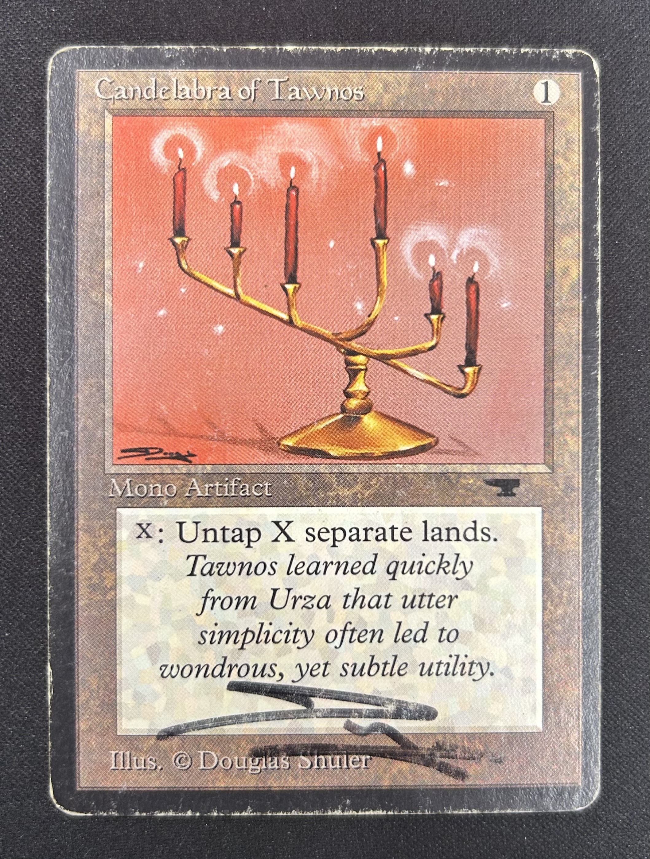 Candelabra of Tawnos MTG プレイマット サイン入り MTG専門店|東京MTG】MTGカード・アート通販サイト