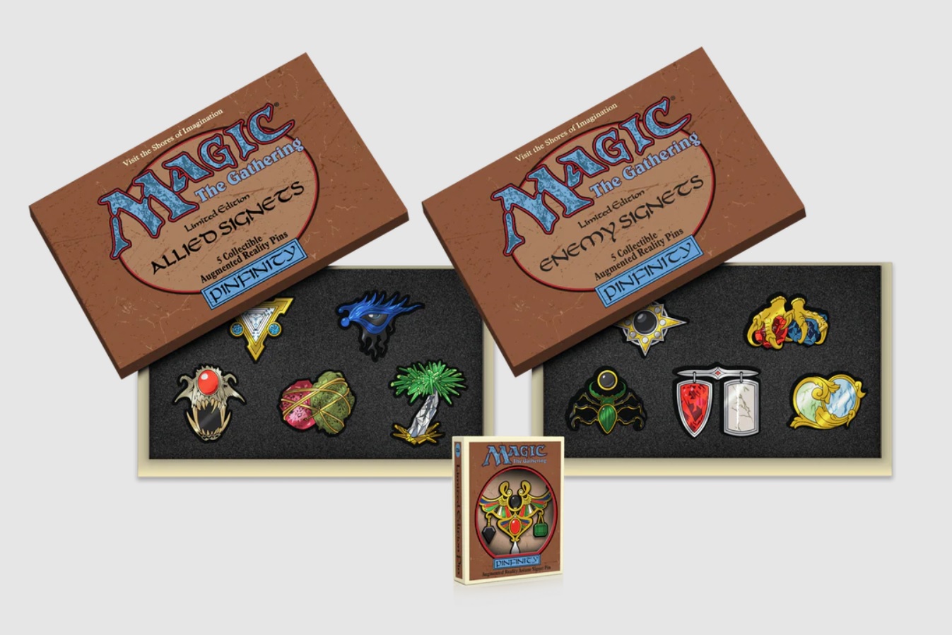 Magic: the Gathering - Allied and Enemy Signets Pin Set Bundle + Arcane Signet